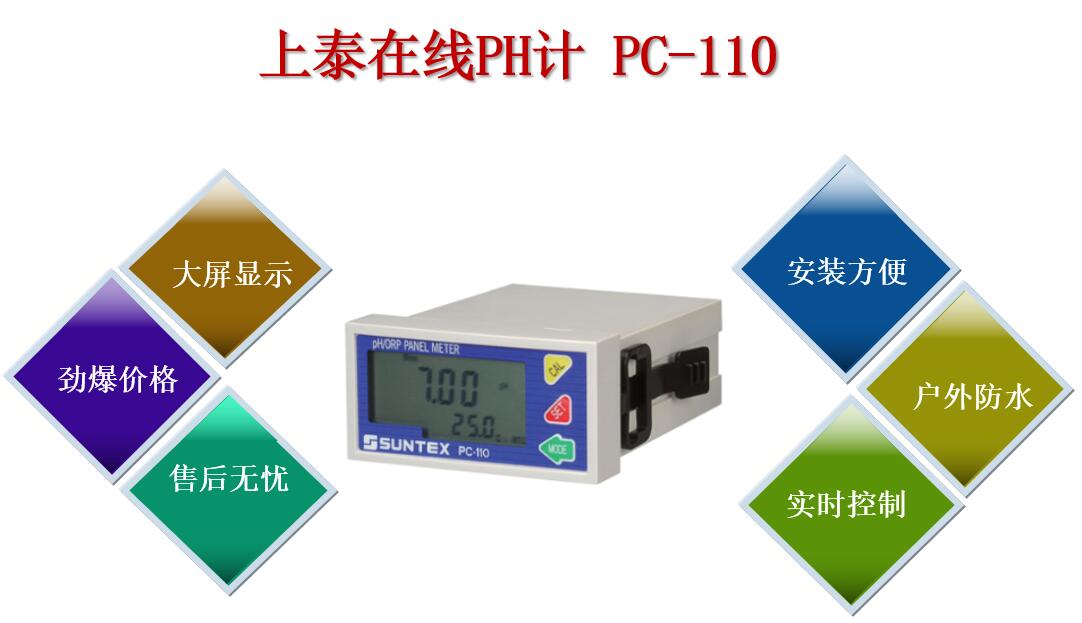 上泰在線PH計PC-110